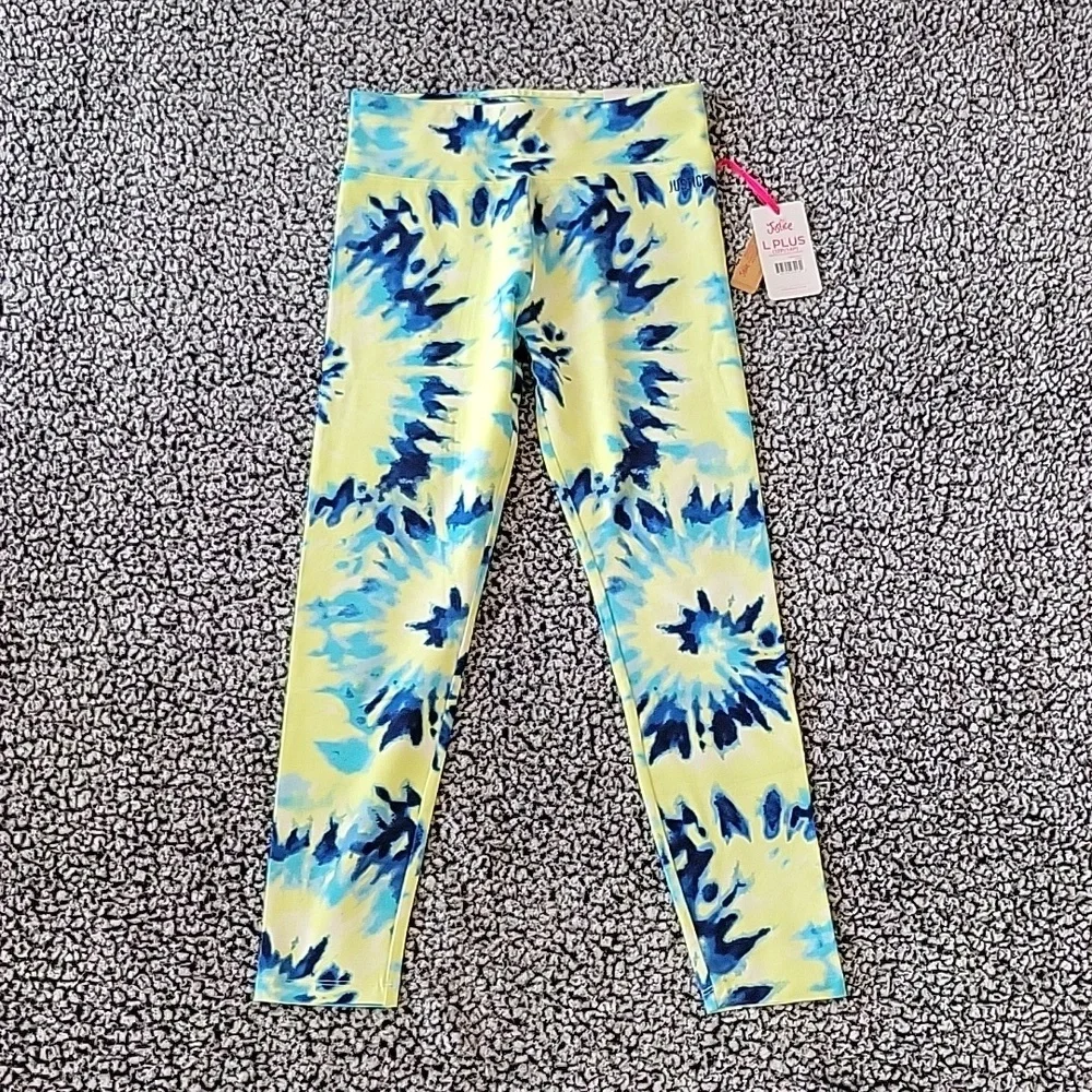 Justice Girls Tie Dye Leggings Size L 14/16 Plus